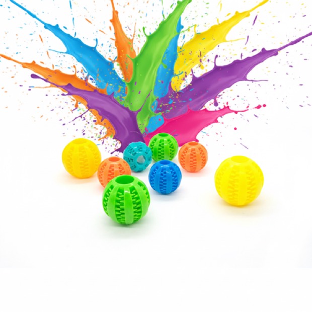 Durable Soft TPR 5cm Pet Toy Ball Non-Toxic Interactive Feeder Dog Tooth Cleaning Fashion Style — Chew Toy wholesale from Zootail