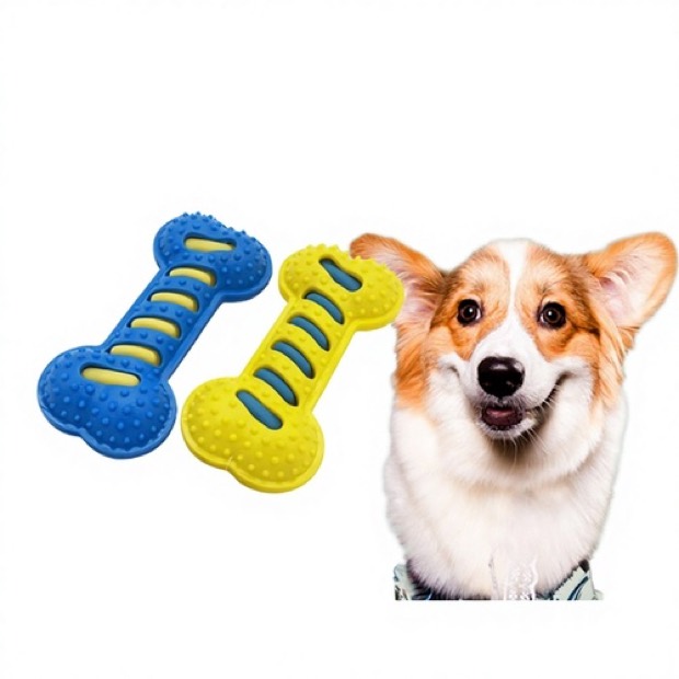 Dog Toy TPR Squeaky Bite-Resistant Teeth-Grinding Interactive Training Puppy Chewable Bone — Other Products wholesale from Zootail