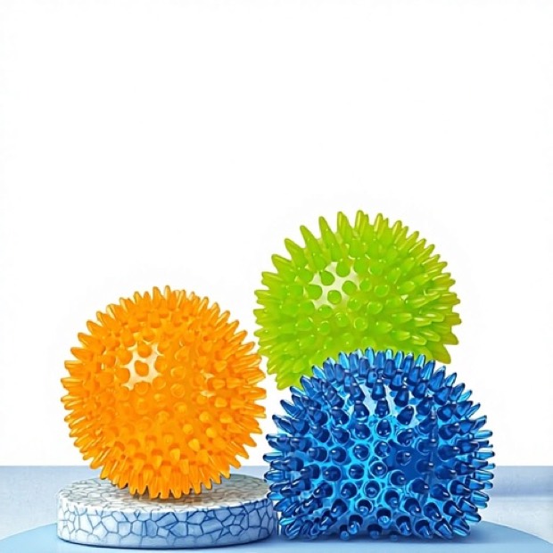 Dog Toy TPR Prickly Puzzle Ball Teething Dental Cleaning Bite-Resistant Sounding Elastic for Large Medium Smal — Chew Toy wholesale from Zootail
