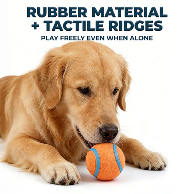 Luxury Durable Eco-Friendly Pet Rubber Basketball Sound Exercise Toy Dog Teething Training Interactive Relief  — Chew Toys wholesale from Zootail