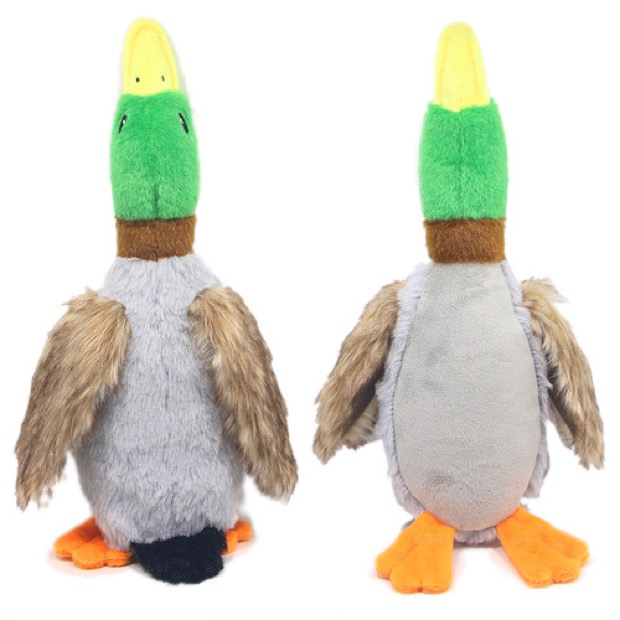 New Plush Squeaky Duck Dog Toy 28cm Lifelike Wild Duck, Perfect for Chewing & Teeth Cleaning — Chew Toys wholesale from Zootail