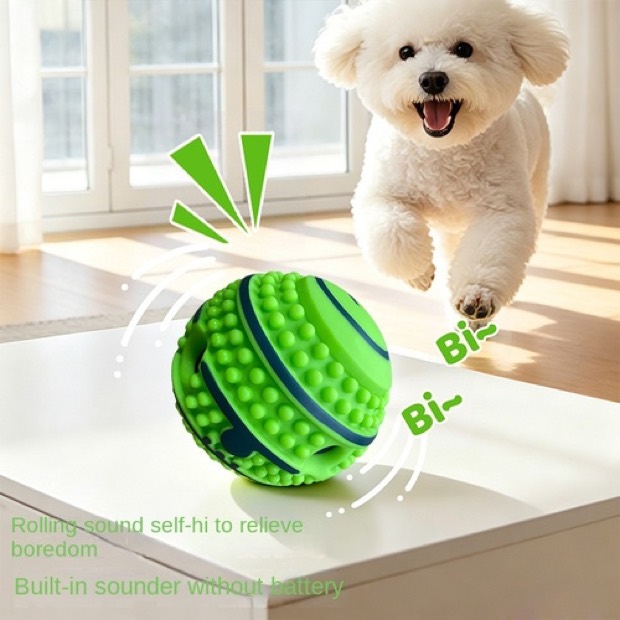 New Best-Selling Plastic Dog Squeaky Toy Ball-Teether Bite-Resistant Self-Amusing Boredom-Buster for Medium to — Chew Toys wholesale from Zootail