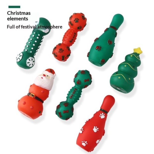 For Bestseller Christmas Pet Toy Vinyl Plastic Squeaky Dog Chew Toy Durable and Bite-Resistant Pet Supply — Chew Toys wholesale from Zootail