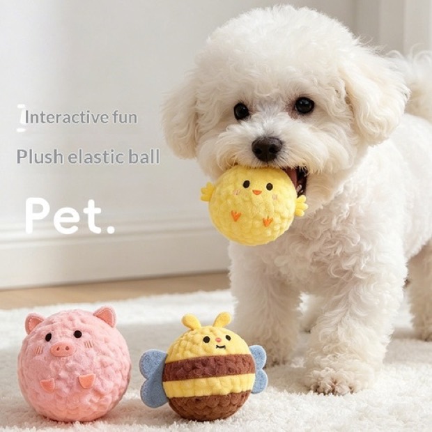Factory Wholesale Cartoon Dog & Cat Chick-shaped Interactive Squeeze-and-play Chew-resistant Puzzle Thermoplas — Chew Toys wholesale from Zootail