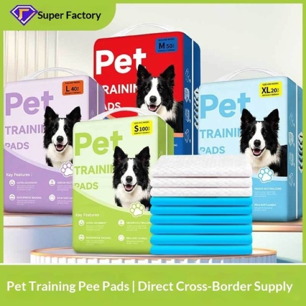 Pet Diapers Bulk Wholesale Dog Cat Training Pads Disposable Super Absorbent Thickened Leak-Proof Nonwoven Fluf — Pet Cleaning Supplies wholesale from Zootail