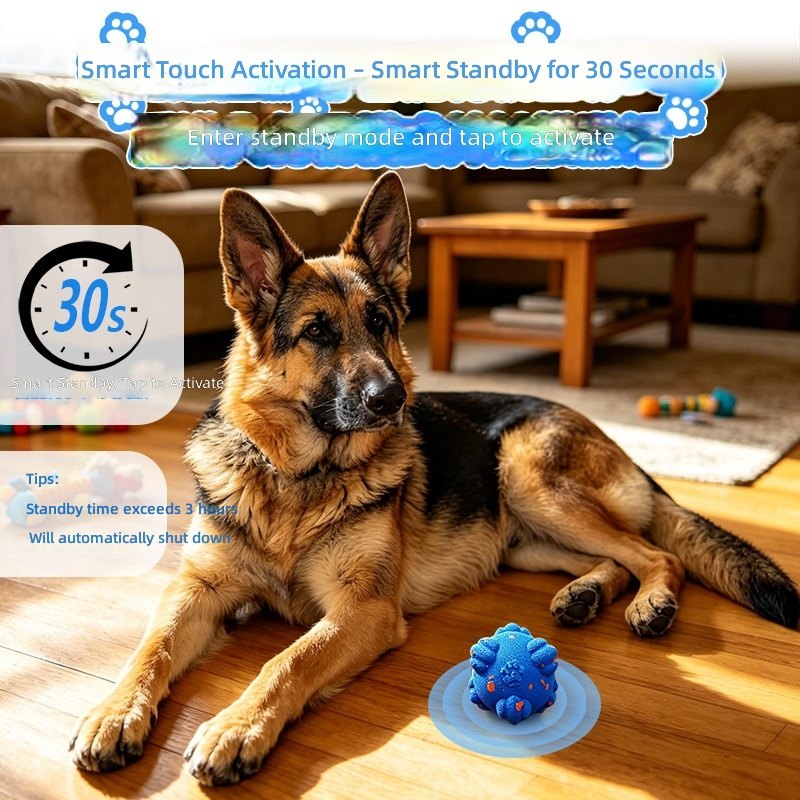 Cross-border Electric Dog Chew Toy Ball Made ETPU Material Waterproof Self-Entertaining Bite-Resistant Boredom-Relieving — Chew Toys wholesale from Zootail