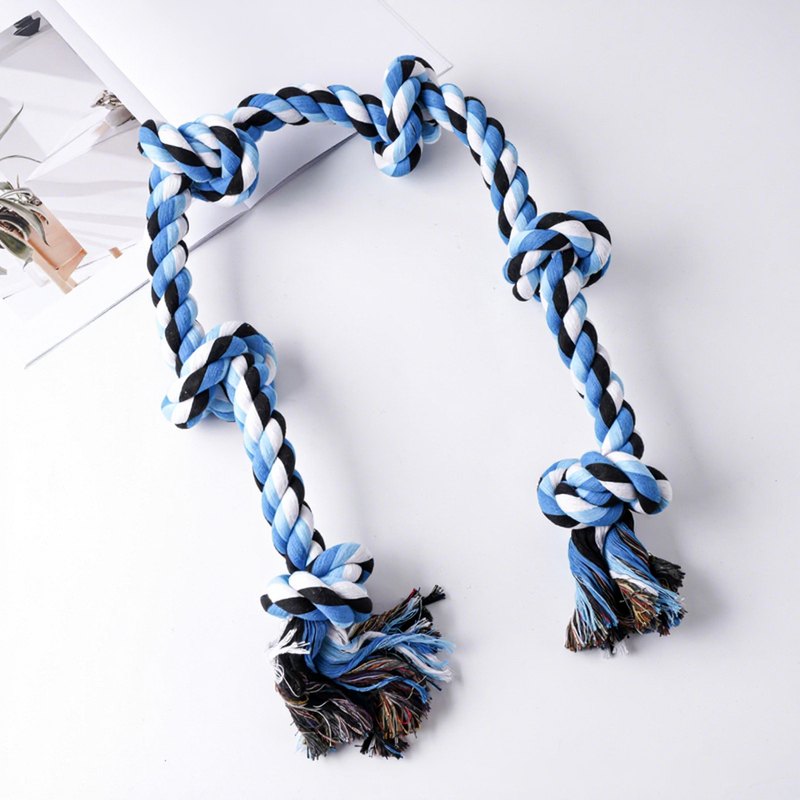 Nylon Dog Rope Chew Toy Five Knot Tug Play Accessory for Large Dogs Indoor Outdoor — Other Products wholesale from Zootail