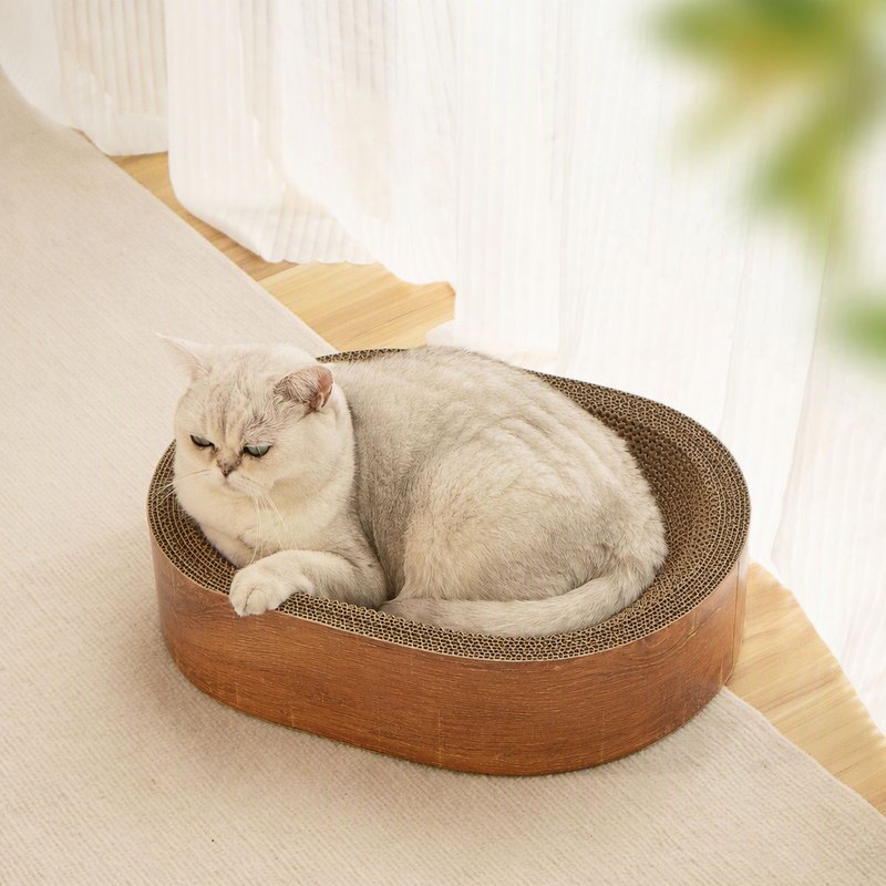 Integrated Wooden Cat Scratch Board & Nest Breathable Wear-resistant Scrap-free Claw Grinding Board Sleeping Cat Bed — Pet Gadgets wholesale from Zootail